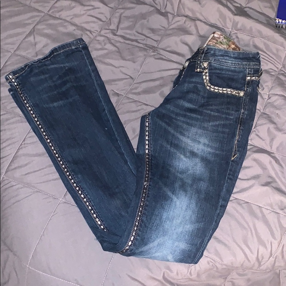 Camouflage Grace blue jeans